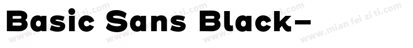 Basic Sans Black字体转换